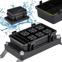12V Waterproof Fuse Relay Box 6 Relay 6 ATC ATO Holder
