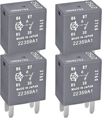 4Pcs Relay 13502752, 12VDC 30A 4 Pins Multi-Purpose OEM Relay Compatible for GM