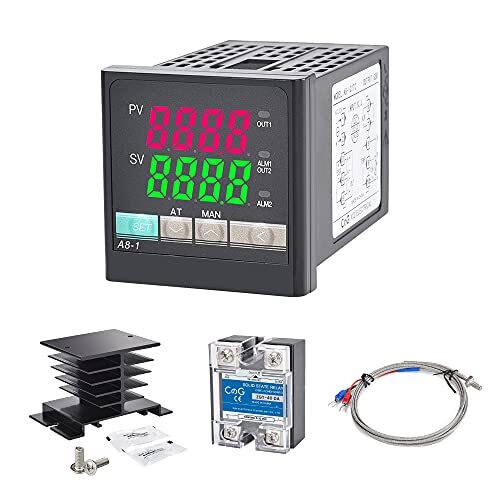 PID Temperature Controller Kit Voltage AC 100~240V Comes with SSR 40DA Solid …