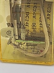 IDEC RR2P-UL DC24V General Purpose Relay, DPDT, 10A, 24VDC Control