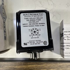 MACROMATIC TIME DELAY RELAY with SOCKET BASE , SS-50222-F10M