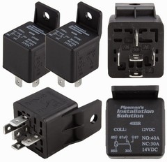 5 Pack Audiopipe 12 Volt 5 Pin SPDT 30 – 40 Amp Relay Sealed Auto Car Truck