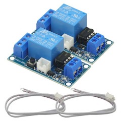 2pcs 1 Channel DC 12V Latching Relay Module with Touch Bistable Switch One Ch…