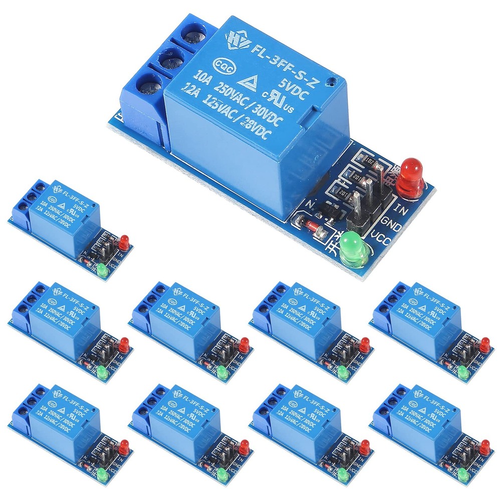 AITRIP 10PCS 5V One Channel Relay Module Switch with OPTO 1CH-5V-10PCS