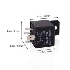 2 Pack 12V 40A Automotive Relay SPST Heavy Duty Switches