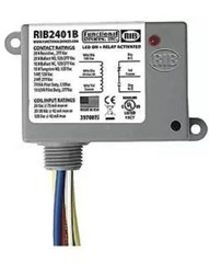 FUNCTIONAL DEVICES INC / RIB RIB2401B Enclosed Pre-Wired Relay, SPDT, 20A@277VAC