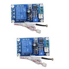 2Pcs 12V Photoresistor Sensor Relay Module Car Light Automatic Control Switch wi