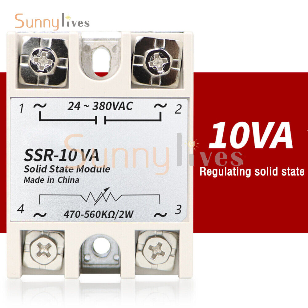 10A~100A Single-phase Voltage Regulated Solid State Relay With Knob Dial New