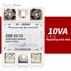 10A~100A Single-phase Voltage Regulated Solid State Relay With Knob Dial New