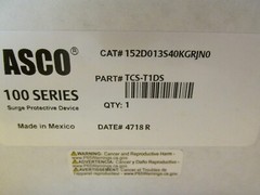 NIB. ASCO SURGE PROTECTIVE DEVICE 100 SERIES, CAT# TCS-T1DS .. WP-07