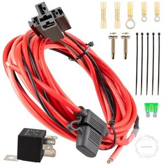 Electric Fuel Pump Relay Kit 40 AMP Waterproof, Heavy Duty Long Wires Relay, Fit