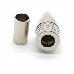 QMA Male Connector Straight 50Ω Solder Termination Crimp Type Cable Mount for…