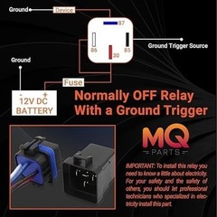 2 Packs 40/30 AMP 12V DC 4-Pin Waterproof Relay and Harness Set – Heavy Duty 14