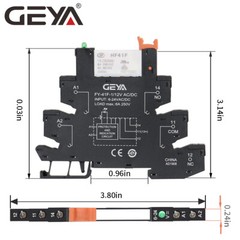 GEYA Slim Relay Module For PLC AC/DC24V Relay module Grey 6A 6.2mm thickness UL
