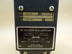 AGASTAT ND-21T Time Delay Timing Relay 12VDC (Qty 1)