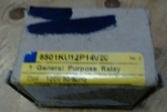SQUARE D SCHNEIDER 8501KU12P14V20 RELAY 11 PINS SER.D 120V DPDT -FREE SHIPPING