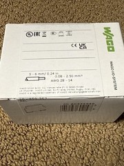 Wago 859-357 115VAC SPDT 250V 5A contact rating 5mm relay with indicator 10 Pack