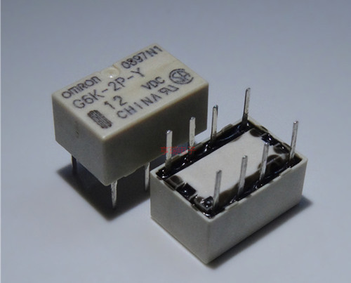 10pcs 8pins 1A G6K-2P-Y-12VDC G6K-2P-Y-12V G6K-2P-Y-DC12V Omron Relay