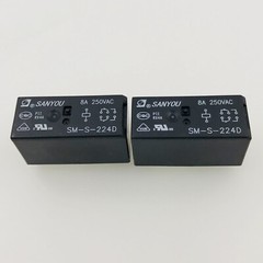 5Pcs SANYOU SM-S-224D Power Relay 8A 250VAC same as HF115F-024-2ZS4 8Pins