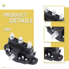 Winch Motor Reversing Solenoid 12V 6 Terminal DC Contactor Relay Switch Inter…