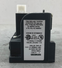 SIEMENS 48ASE3M20 SS OVERLOAD RELAY TRIP CLASS 20 SERIES C 18-9A FULL LOAD NEW