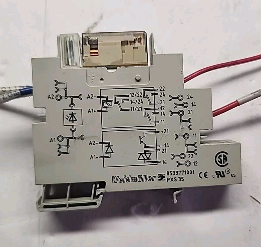 WEIDMULLER 8533771001 PXS 35 DIN RAIL MOUNT RELAY – Free Shipping