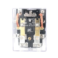 1pc Coil Voltage DC12V DC24V AC220V 80A DPDT Electromagnetic Relay JQX-62F-2C