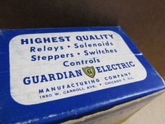 GUARDIAN ELECTRIC 1215-GC10 Plate Circuit Relay (( NEW OLD STOCK SEALED ))