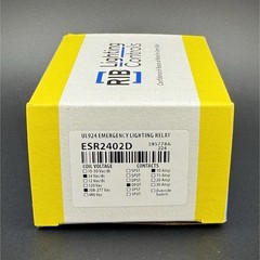 RIB Lighting Controls ESR2402D Emergency Lighting Relay DPDT 10A 208-277V AC