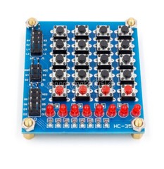 4×4 Keypad matrix keyboard buttons LED Marquee Independent keyboard Smart car F