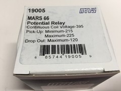 NEW MARS 66 19005 POTENTIAL RELAY, 3ARR3MARS66