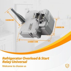 Fridge Overload Starter Relays for 110V 115V 127V Systems Quick Installation