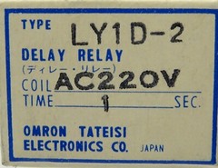 OMRON Delay Relay LY1D-2 Relay Delay 220V AC 1sec Bearing Resolution
