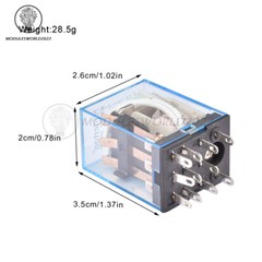 MY3NJ AC 220V / AC 110V / DC 24V 11 PIN Coil Power Relay Module Socket Base