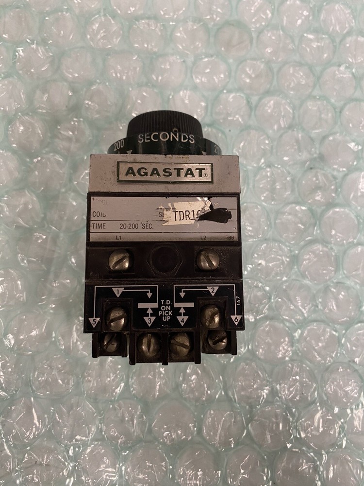 Agastat Time Delay Relay 20-200 sec w/24VDC Coil, 120/240VAC 1/4 HP