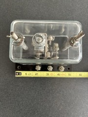 Vintage Struthers Dunn Relay Under Glass Cover, Super Cool Paperweight!