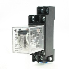 MY2J DC 6V Coil General Purpose Relay DPDT 8 Pin 5A 240VAC/28VDC Socket Base