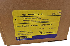 Square D 8501XDO80XDLV53 SERIES B DC LATCHING CONTROL RELAY 115/125VDC COIL