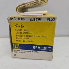 Square D Class 8501 P1.22 Auxiliary Contact Module Relay 12A Amp 660V New