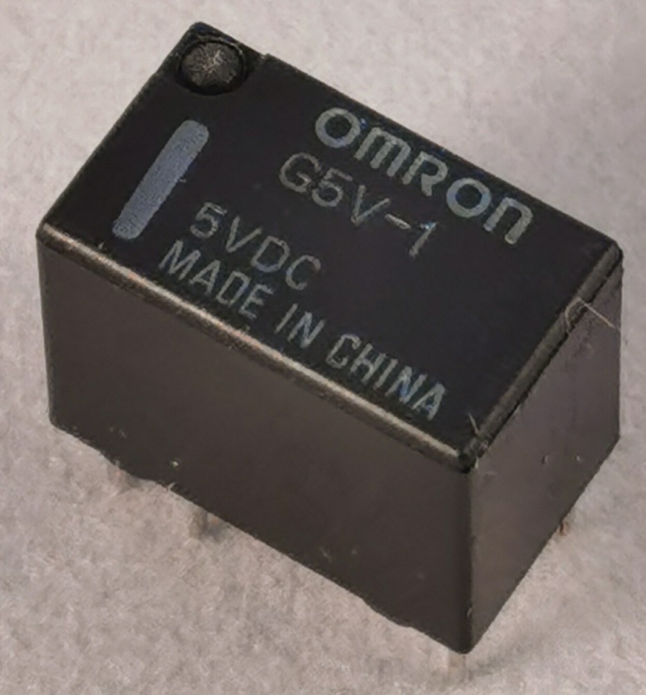 100 Pcs of G5V-1DC5 Omron Signal Relay 5 VDC SPDT 1 A Through Hole Non Latching