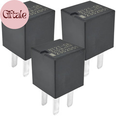 3-Pack 8T2T-CA Relay – 12VDC 20A 4-Pin SPST Automotive Power Relay – Compatible