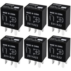12V 30A Relay 6 Pack 4-Pin Ford Compatible