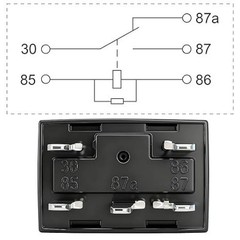 4 Pack 5-Pin High Power Relay, DC 12V 30A, Item Package Quantity: 4Size: 5-Pin