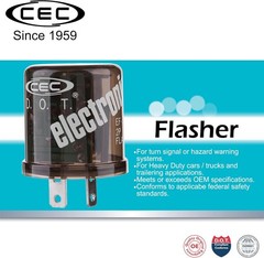 Heavy Duty 12V 2-Pin Electronic Flasher Relay for Incandescent Bulbs
