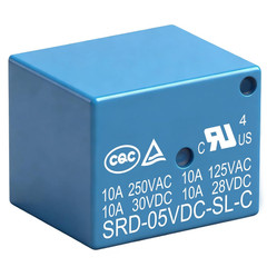 6Pcs PCB Power Relay SRD-05VDC-SL-C, DC 5V Coil, 10A 250VAC, SPDT, 5 Pin, for Ho