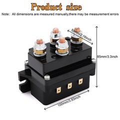 12V 500A Winch Solenoid Relay for 8000-17000lbs ATV UTV Off-Road Winches