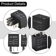 High performance 5 Pin for relay Perfect for Fuel Pumps 14 PCS for relay