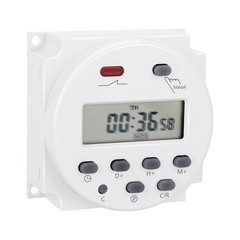 DC 12V Digital LCD Programmable Timer For Time Switch 16A Power Memory 180D