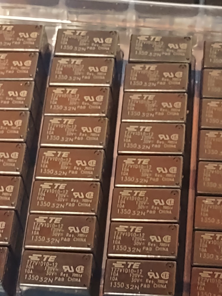 (Lot of 10) Tyco-P&B 10A 12V SPST General Purpose Relay T77V1D10-12 #B626