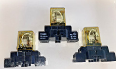 Lot Of 3 New IDEC RH2B-ULAC24V and SH2B-05 Socket